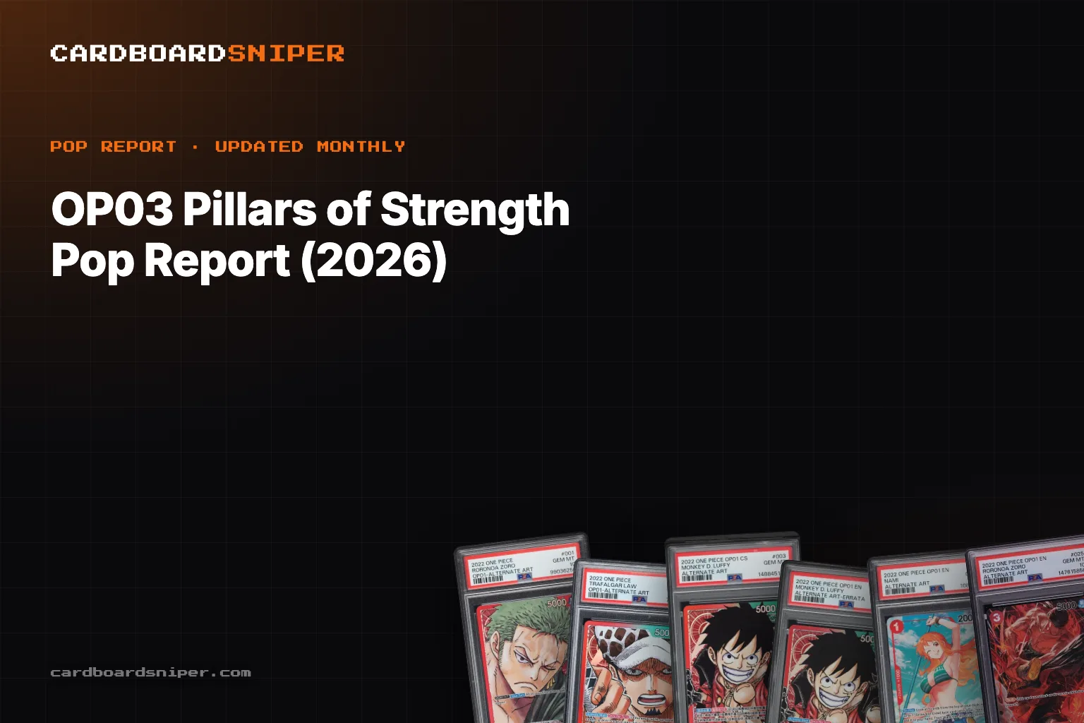 OP03 Pillars of Strength Pop Report (2026): PSA 10 Population for Every Chase Card