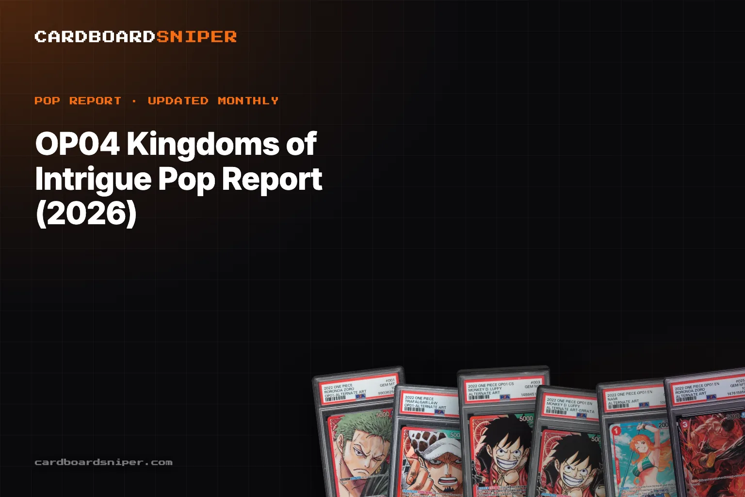 OP04 Kingdoms of Intrigue Pop Report (2026): PSA 10 Population for Every Chase Card