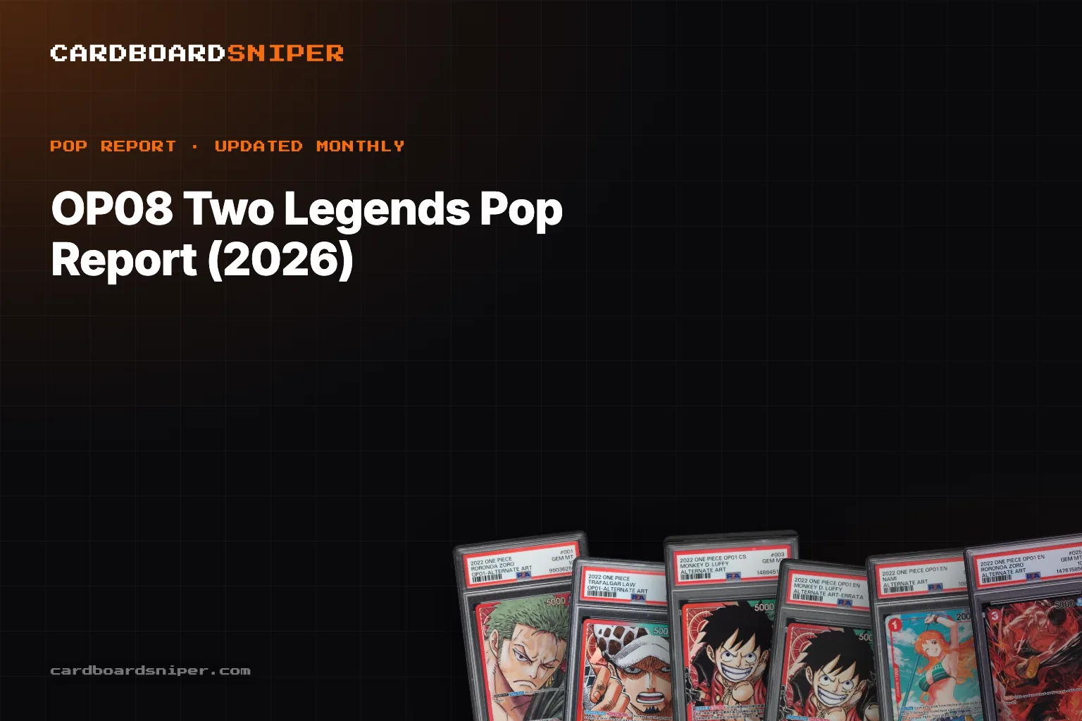 OP08 Two Legends Pop Report (2026): PSA 10 Population for Every Chase Card