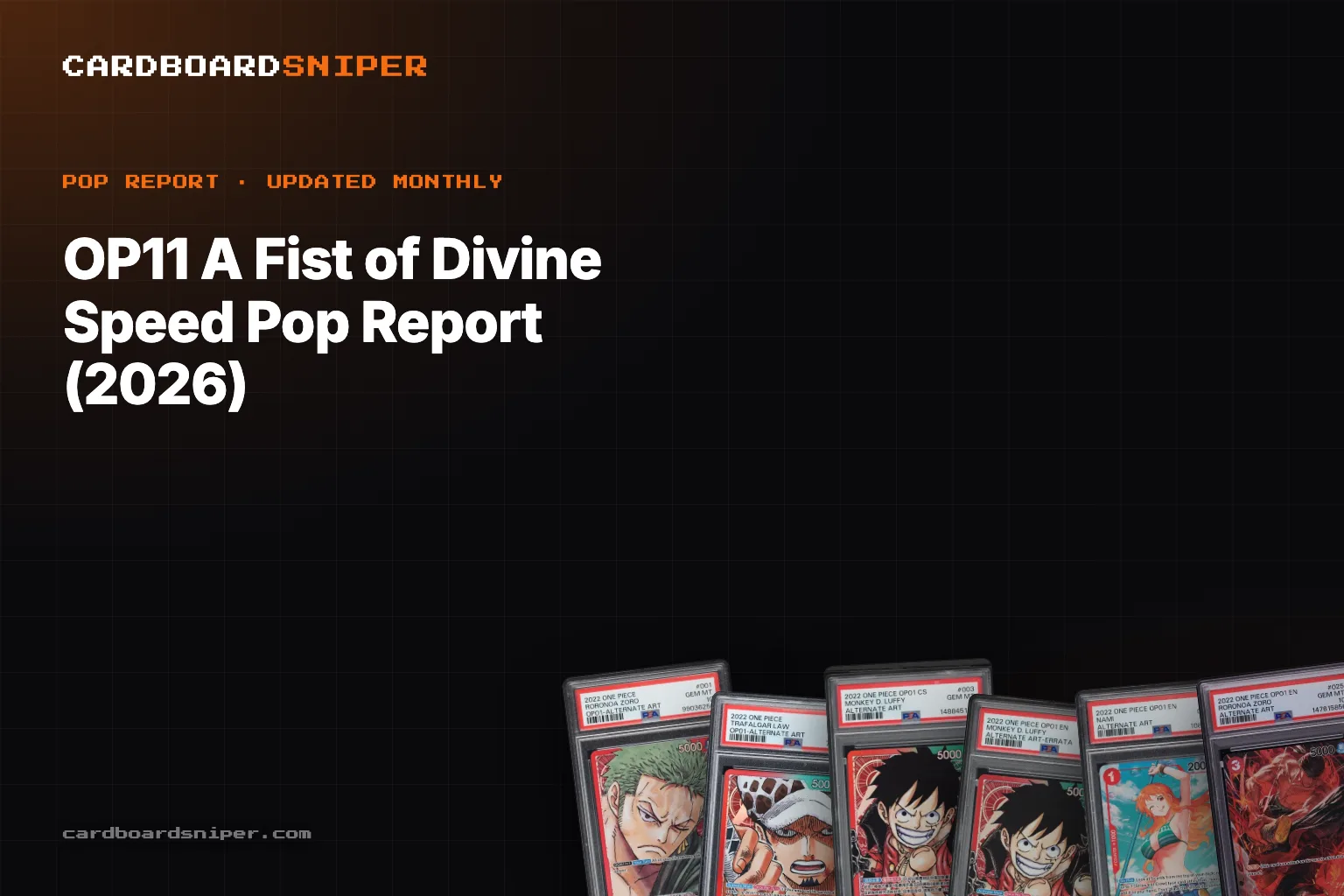 OP11 A Fist of Divine Speed Pop Report (2026): PSA 10 Population for Every Chase Card