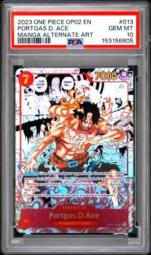 2023 OP02 Paramount War Ace Manga Alt Art #OP02-013