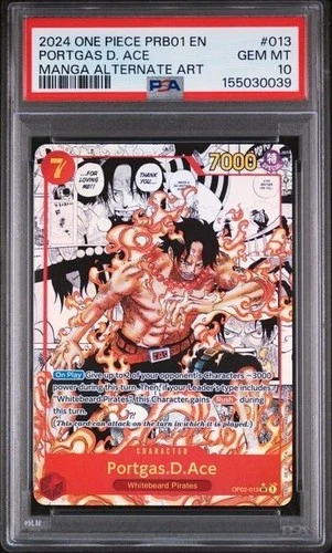 2024 PRB01 Premium Booster Ace Manga Alt Art #013
