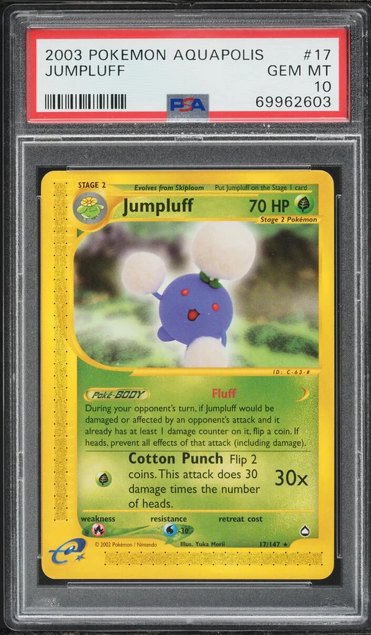 2002 Aquapolis Jumpluff #H13 PSA 10