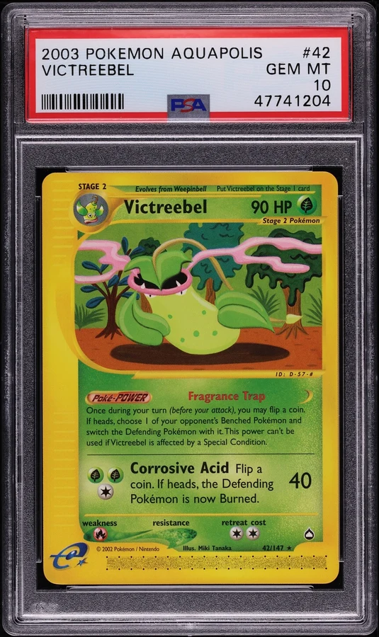 2002 Aquapolis Victreebel #H30 PSA 10