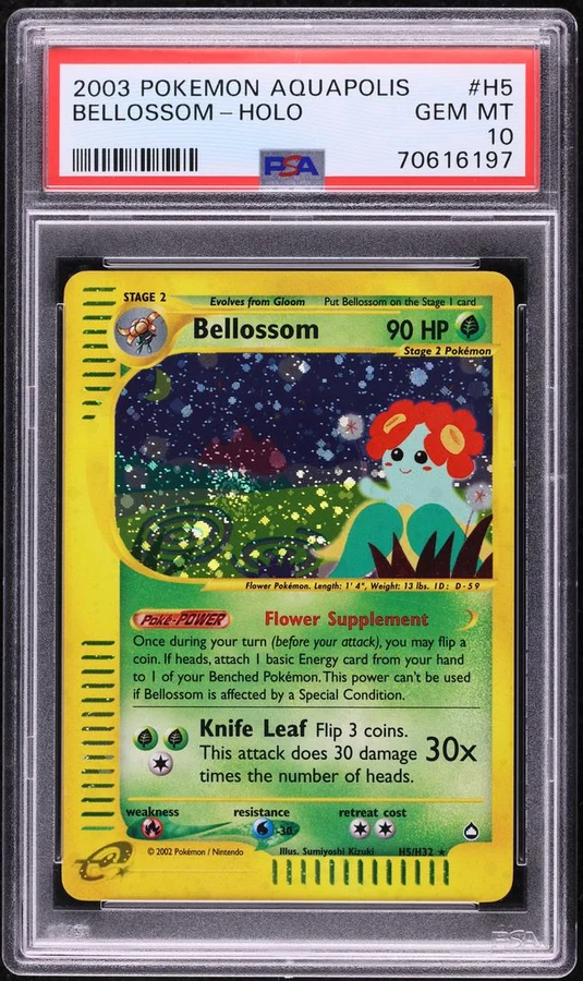 2002 Aquapolis Bellossom #H5 PSA 10