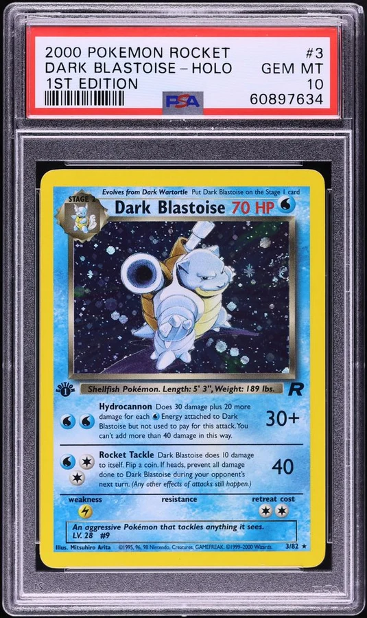 2000 Team Rocket 1st Edition Dark Blastoise #3