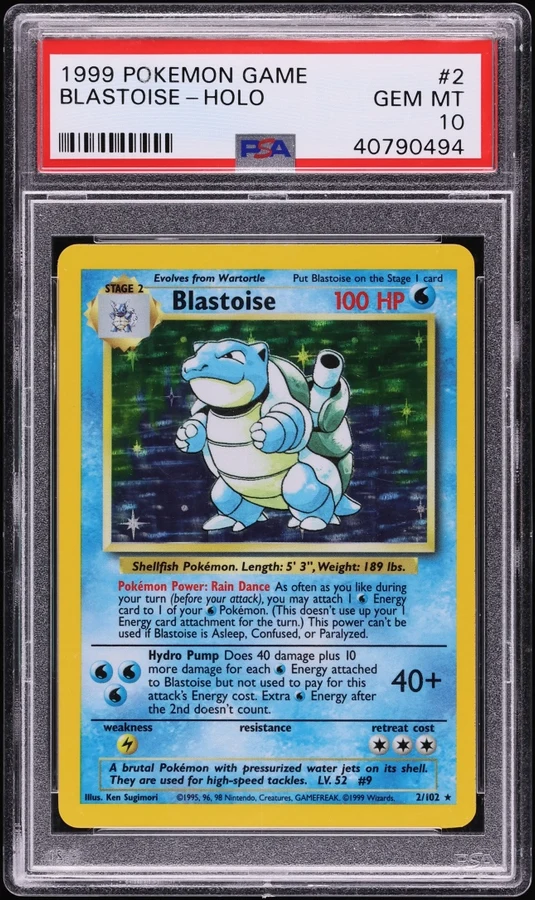 1999 Base Set Unlimited Blastoise #2
