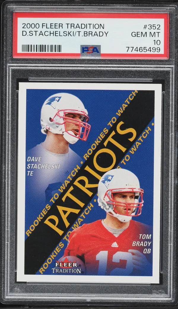 2000 Fleer Tradition Tom Brady Rookie #352 PSA 10
