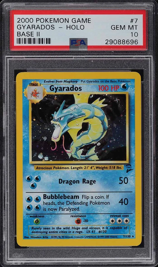 2000 Base Set 2 Gyarados #7 PSA 10