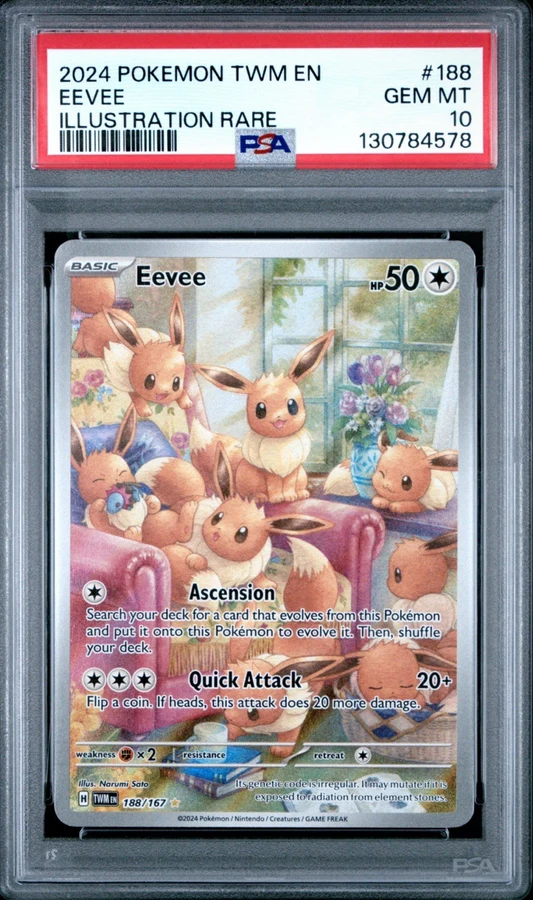 2024 Twilight Masquerade Eevee (SIR) #188 PSA 10