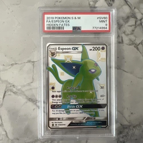 2019 Hidden Fates Shiny Espeon GX #SV60 PSA 10