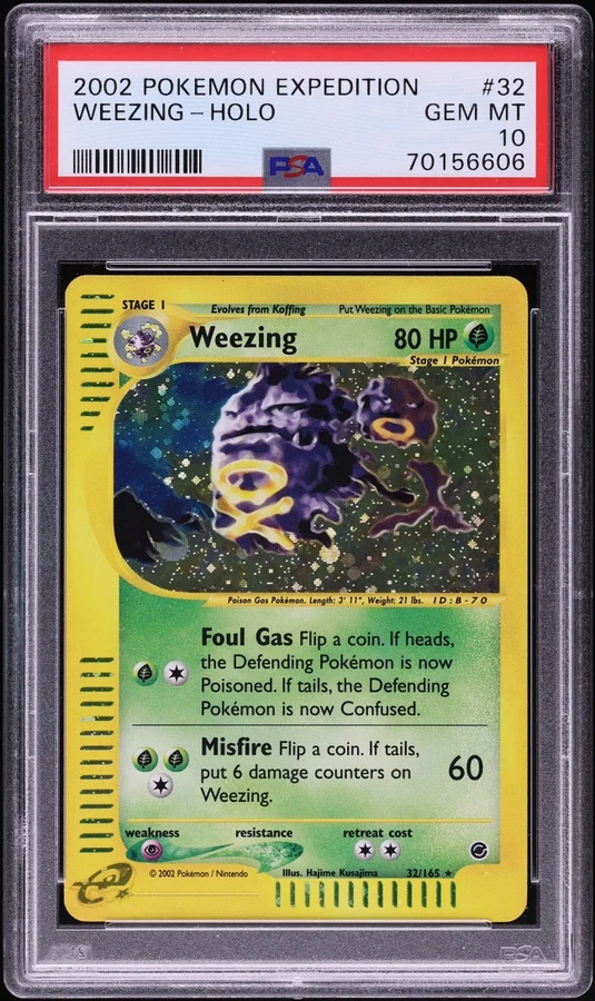 2002 Expedition Weezing #32 PSA 10