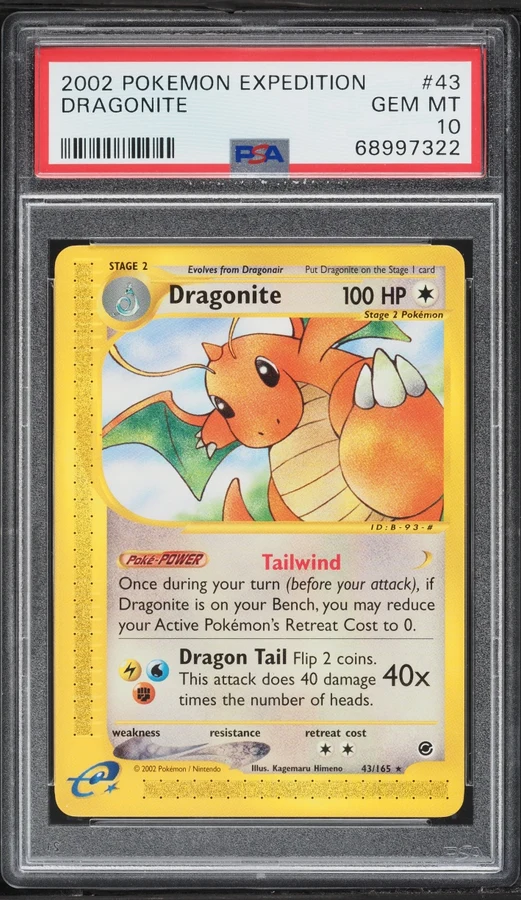 2002 Expedition Dragonite #9 PSA 10