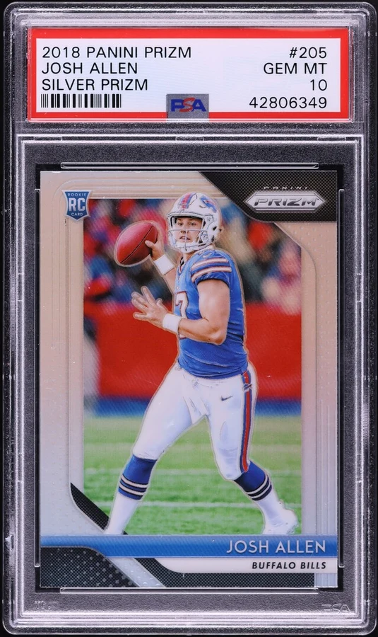 2018 Panini Prizm Silver Josh Allen Rookie #205