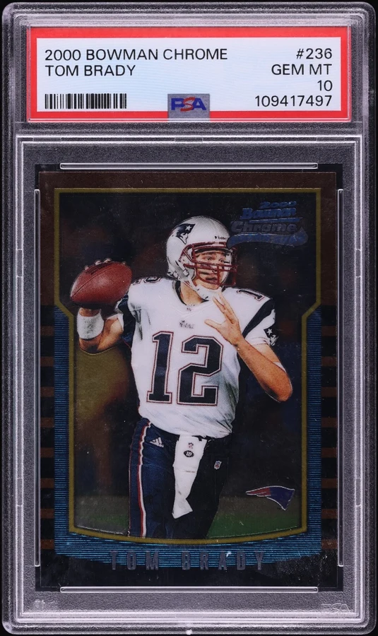 2000 Bowman Chrome Tom Brady Rookie #236 PSA 10