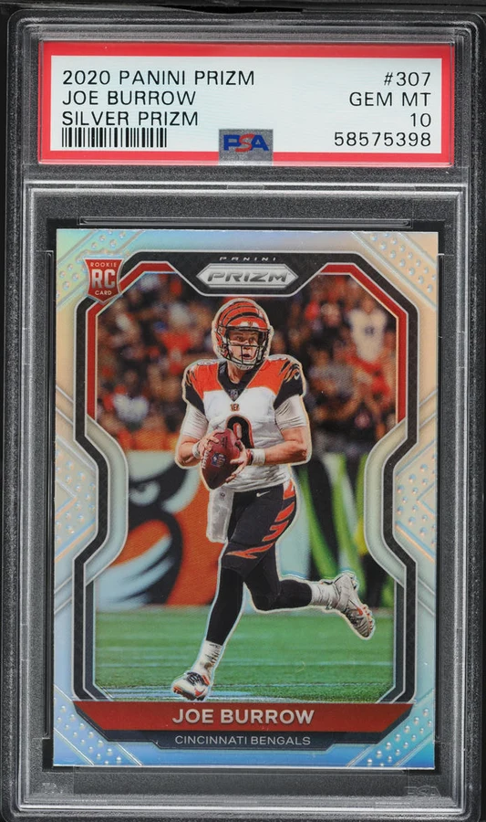 2020 Panini Prizm Silver Joe Burrow Rookie #307