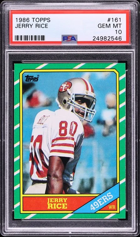 1986 Topps Jerry Rice Rookie #161 PSA 10
