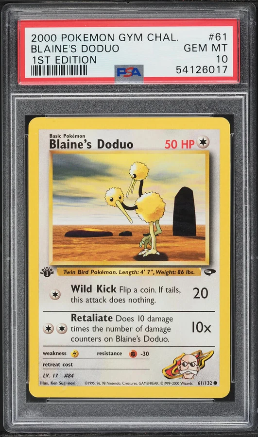 2000 Gym Challenge 1st Edition Blaine #17 PSA 10