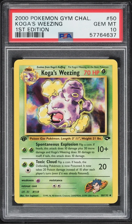 2000 Gym Challenge 1st Edition Koga #19 PSA 10