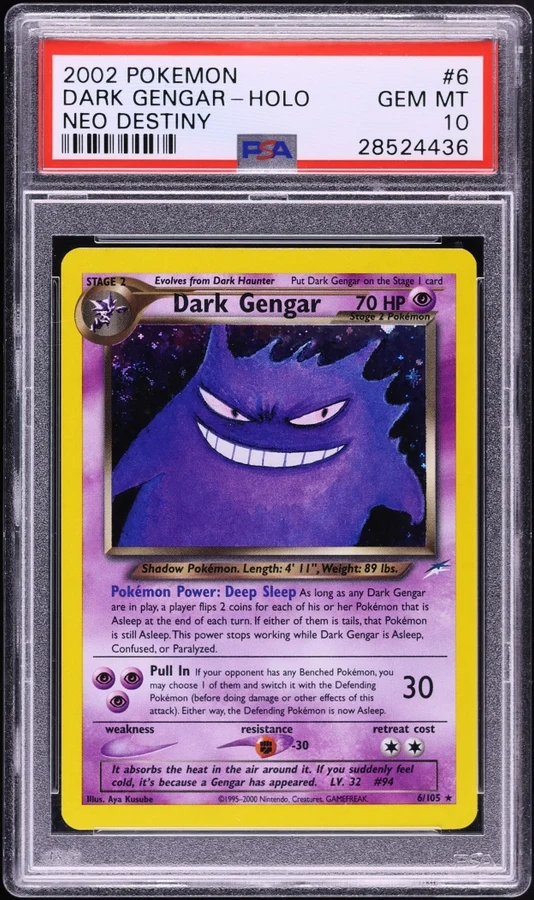 2002 Neo Destiny Dark Gengar #6 (Unlimited)