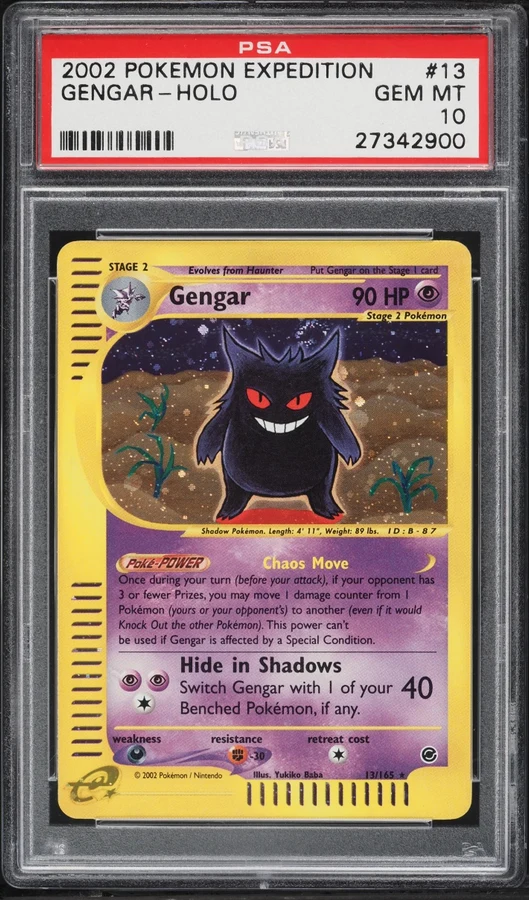 2002 Expedition Gengar #13 PSA 10