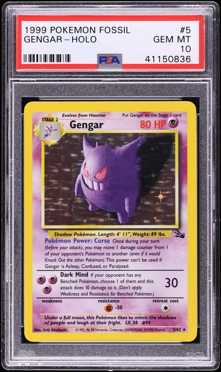 1999 Fossil Gengar #5 (Unlimited)