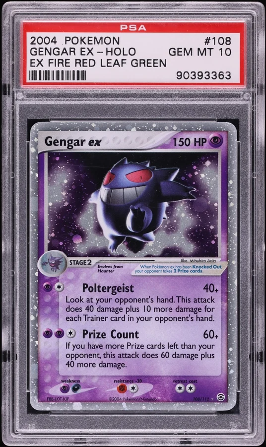 2004 EX FireRed & LeafGreen Gengar ex #108 PSA 10