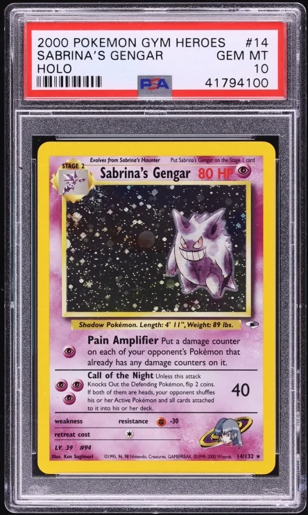 2000 Gym Heroes Sabrina's Gengar #14 (Unlimited)