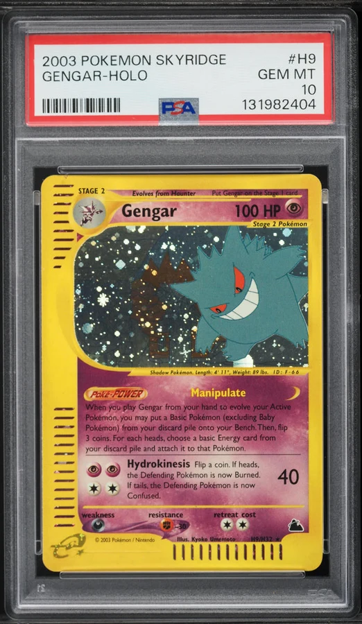 2003 Skyridge Gengar #H9 PSA 10