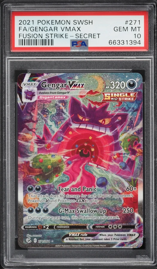 2021 Fusion Strike Gengar VMAX (Alt Art) #271