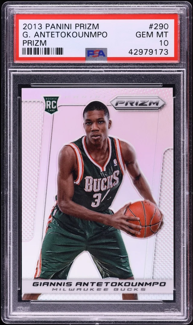 2013-14 Panini Prizm Giannis Antetokounmpo #290 Silver Prizm PSA 10