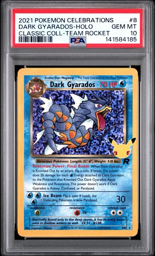2021 Celebrations Classic Collection Dark Gyarados #8