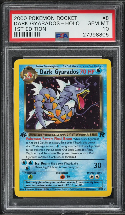 2000 Team Rocket 1st Edition Dark Gyarados #8