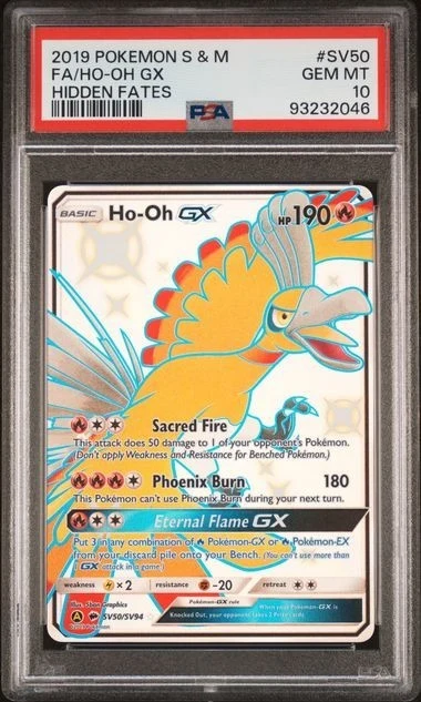 2019 Hidden Fates Ho-Oh GX #SV50 PSA 10