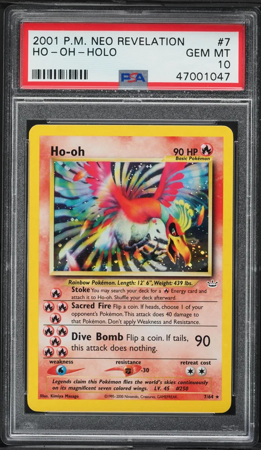 2001 Neo Revelation Ho-Oh (Holo) #7 (Unlimited)