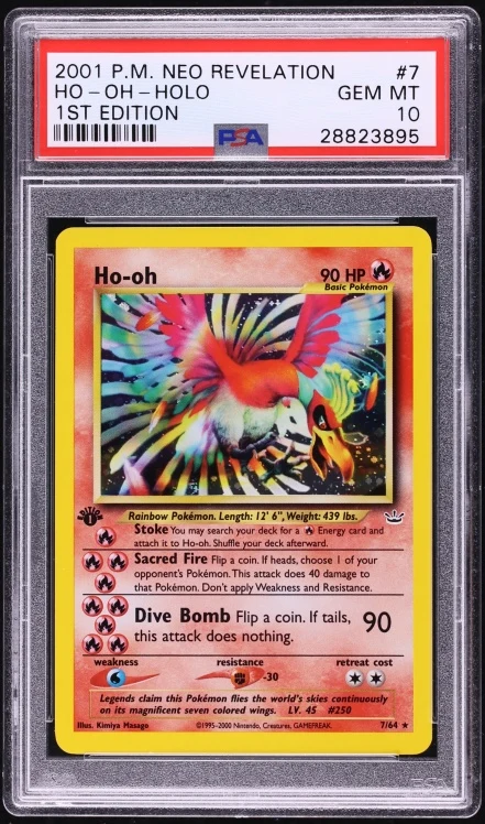2001 Neo Revelation 1st Edition Ho-Oh (Holo) #7