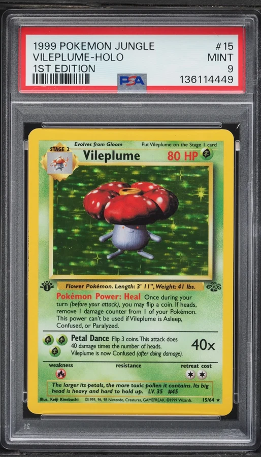 1999 Jungle Unlimited Vileplume #15 PSA 10