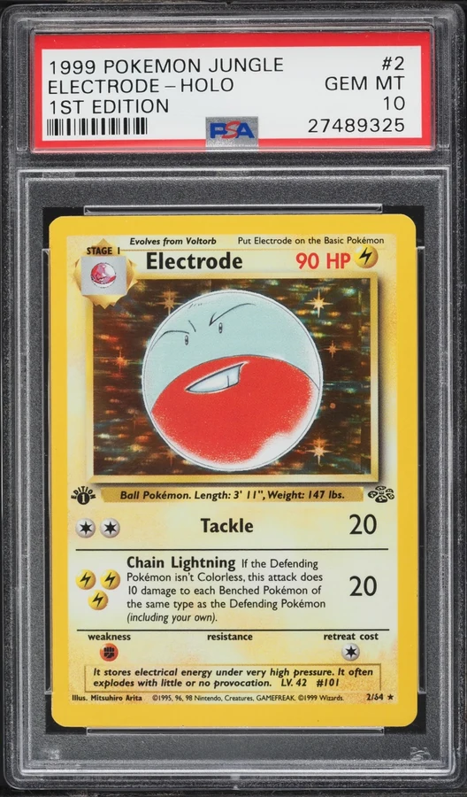 1999 Jungle 1st Edition Electrode #2 PSA 10