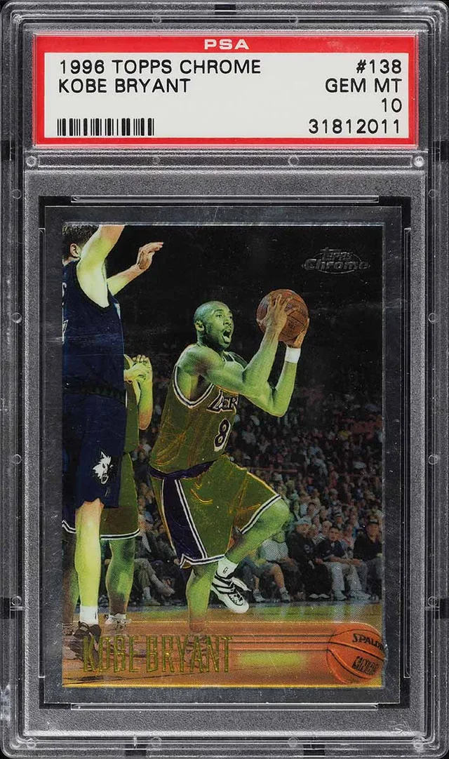 1996 Topps Chrome Kobe Bryant #138 PSA 10