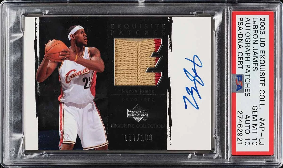 2003 Exquisite Collection LeBron James RPA /99 #78 PSA 10