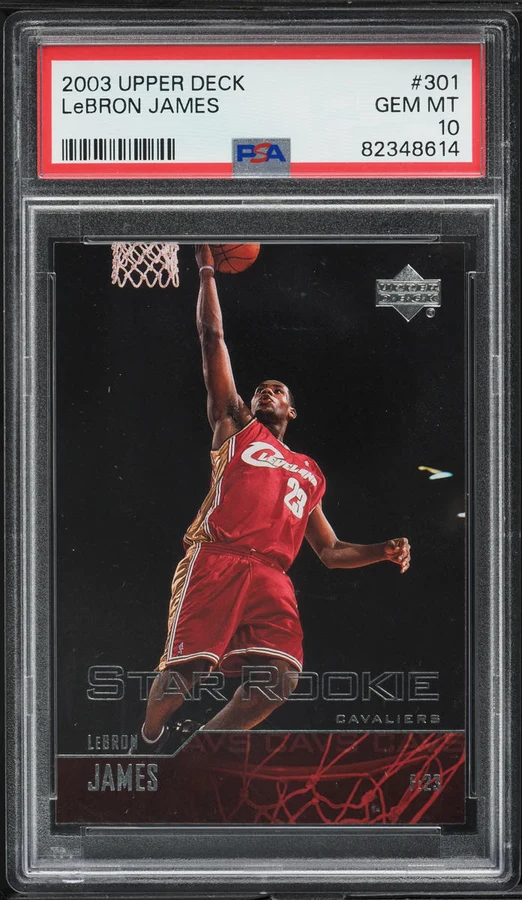2003 Upper Deck Star Rookie LeBron James #301 PSA 10