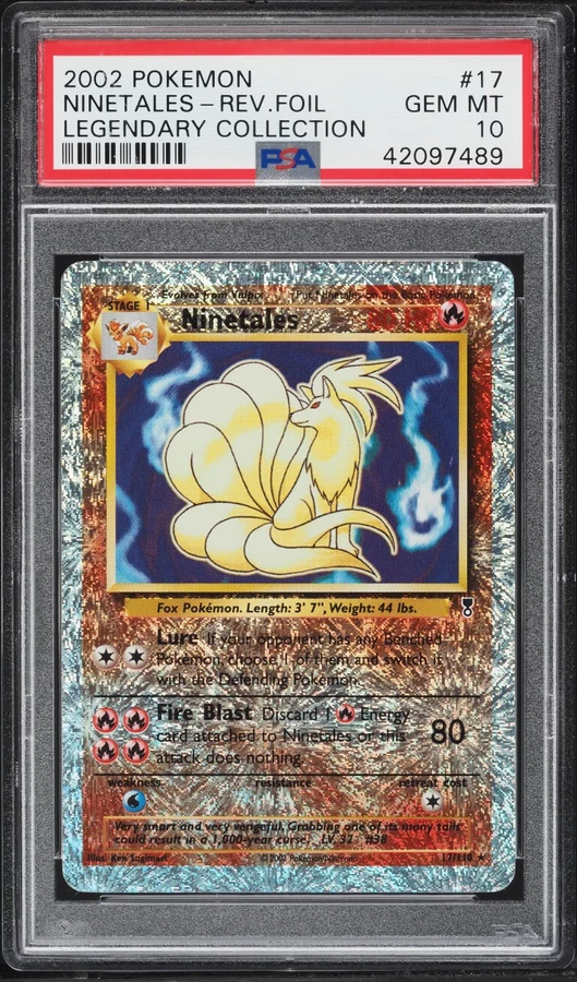 2002 Legendary Collection Reverse Holo Ninetales #17 PSA 10