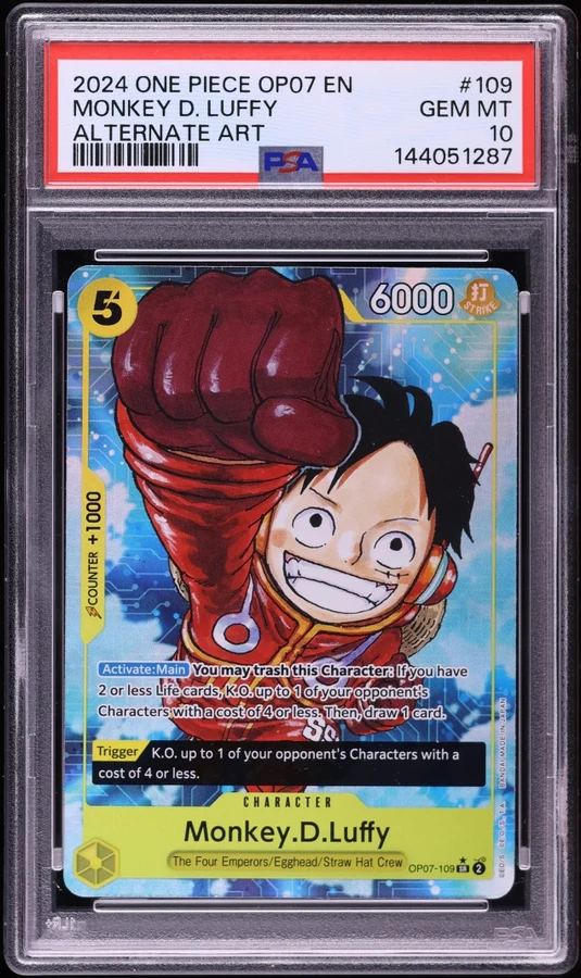 2024 OP07 500 Years in the Future Luffy SR Alt Art #OP07-109