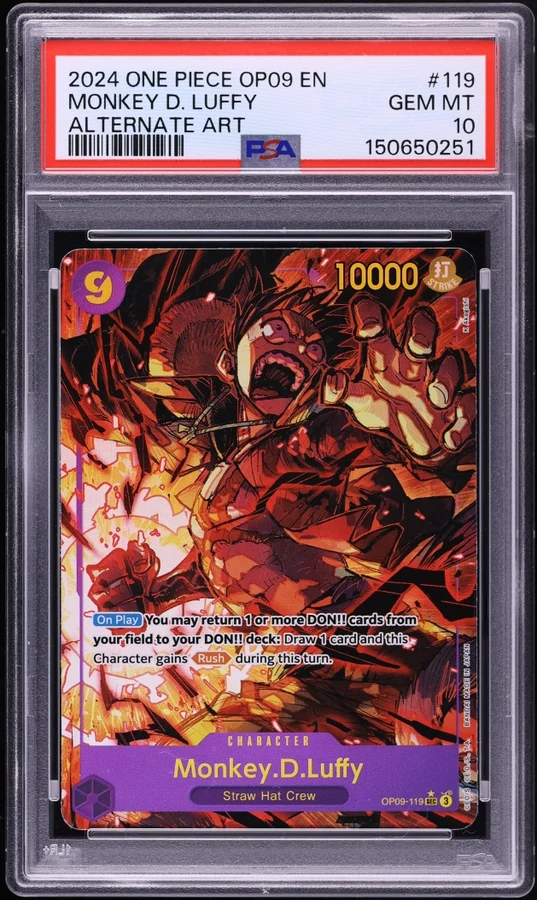 2024 OP09 Emperors in the New World Luffy SEC Alt Art #OP09-119