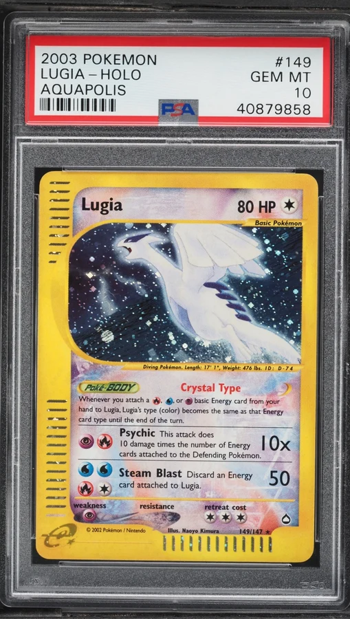 2003 Aquapolis Crystal Lugia #149 PSA 10
