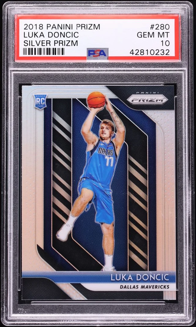 2018-19 Panini Prizm Luka Dončić #280 Silver Prizm PSA 10