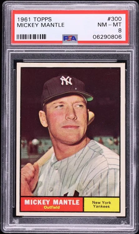 1961 Topps Mickey Mantle #300 PSA 8