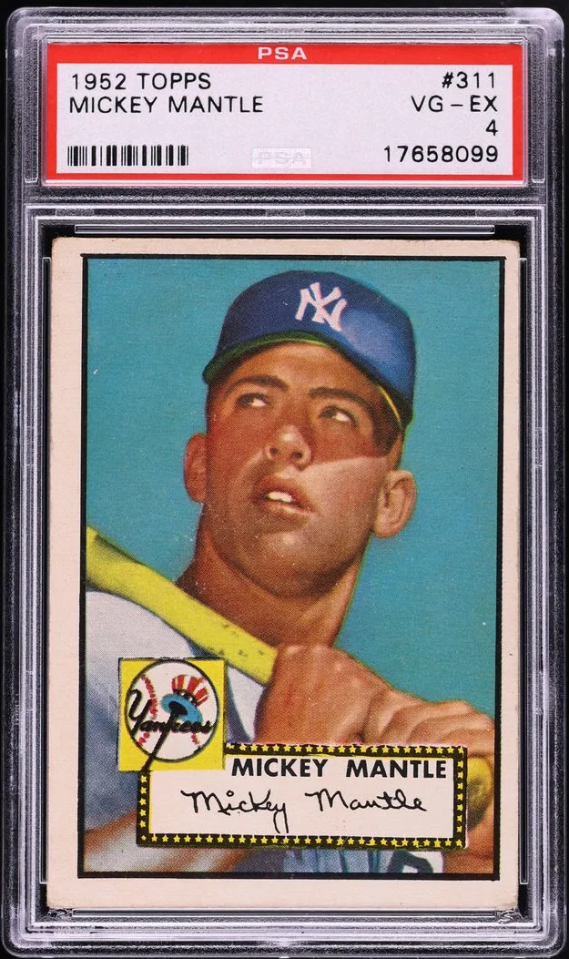 1952 Topps Mickey Mantle #311 PSA 4