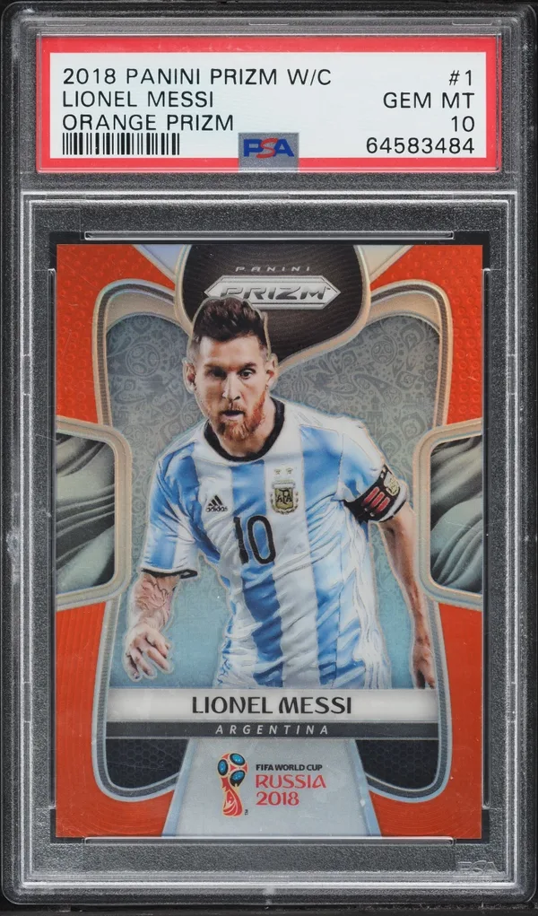 2018 Panini Prizm World Cup Orange Lionel Messi /65 #1