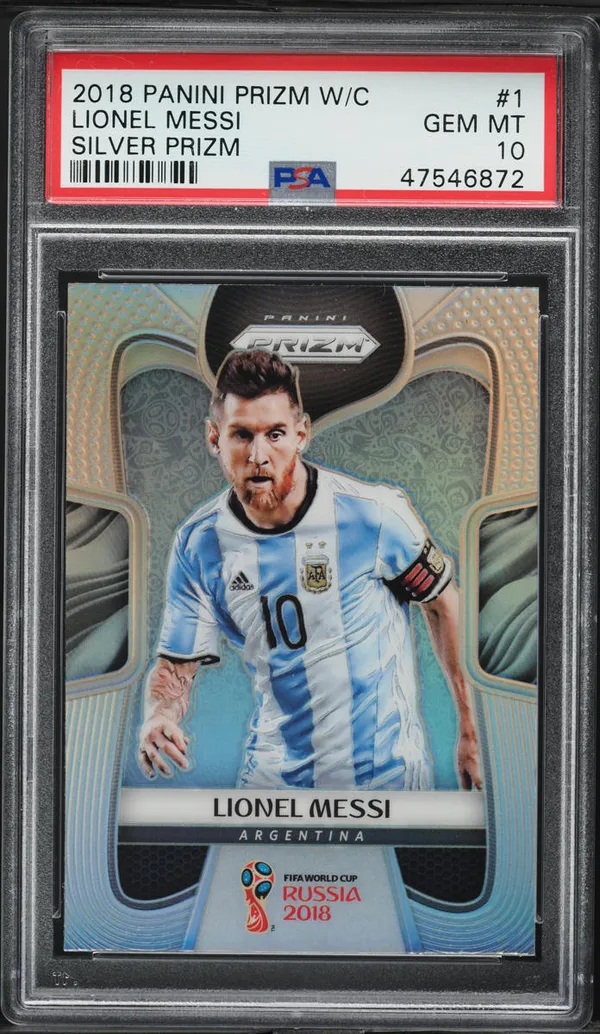 2018 Panini Prizm World Cup Silver Lionel Messi #1
